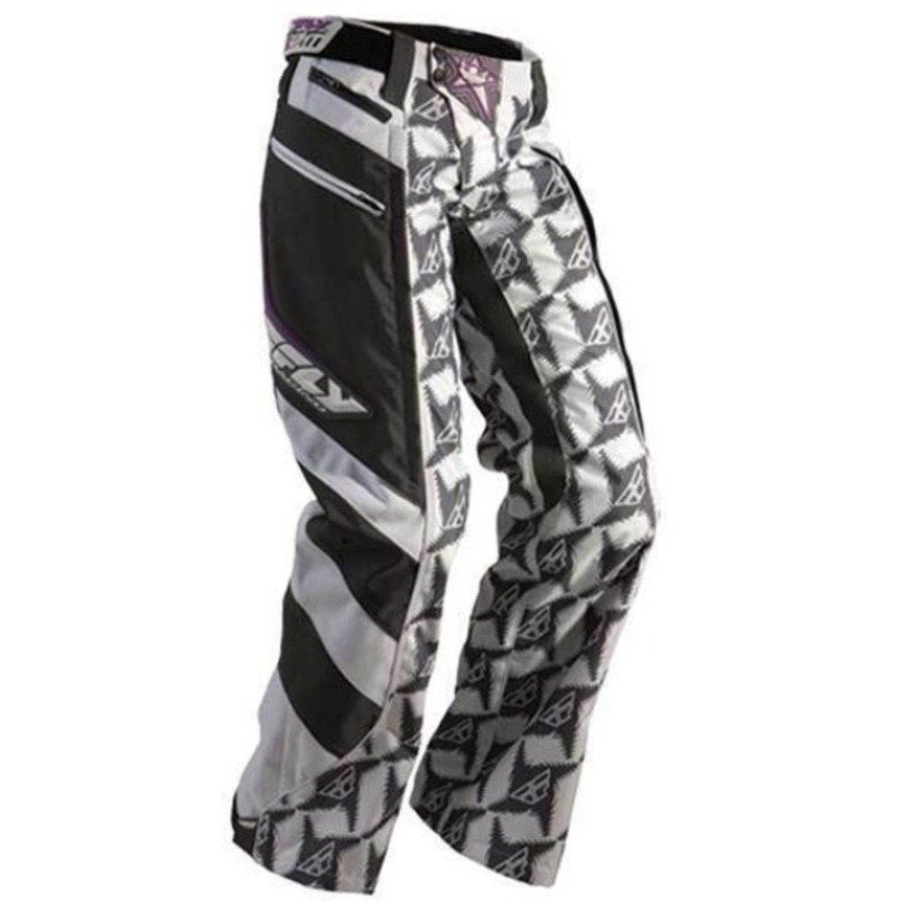 Fly Racing Women's 14 Black White MX Motocross Graphic Print Pants Sports‎ BMX